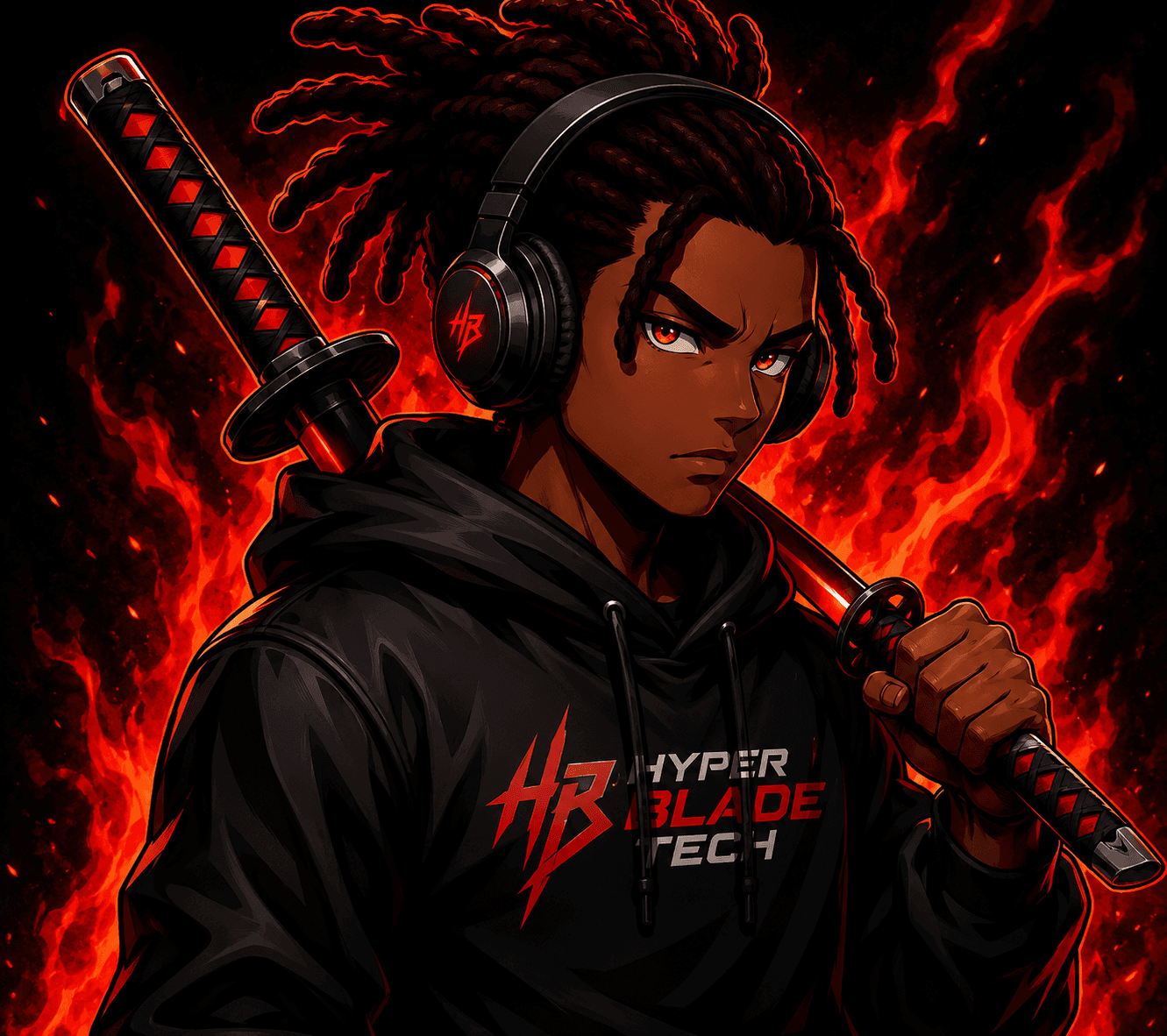 Hyper Blade Tech anime swordsman